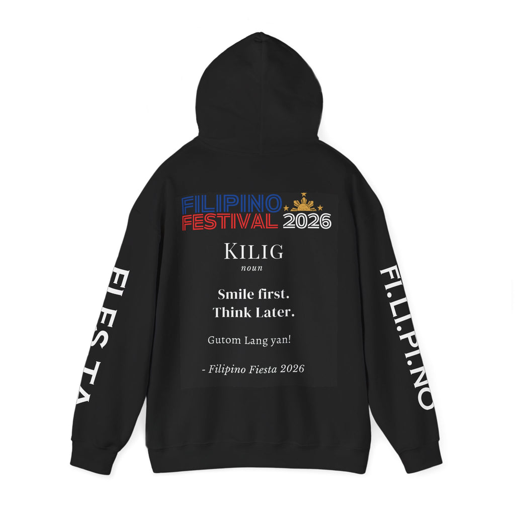 Filipino Festival Hoodie — Minimal Dictionary-Style Design