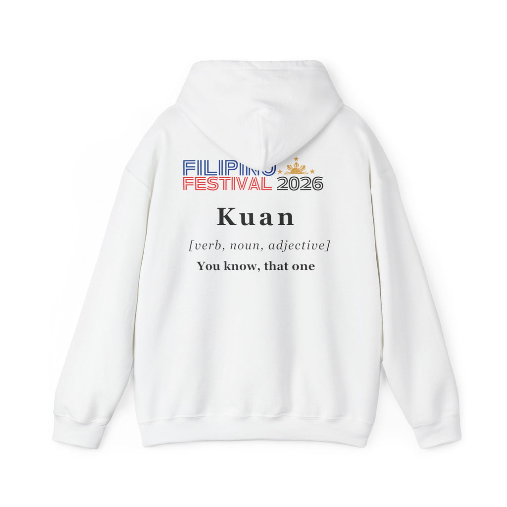 Dublin Filipino Festival Hoodie — "Kuan" Dictionary-Style Back Typography