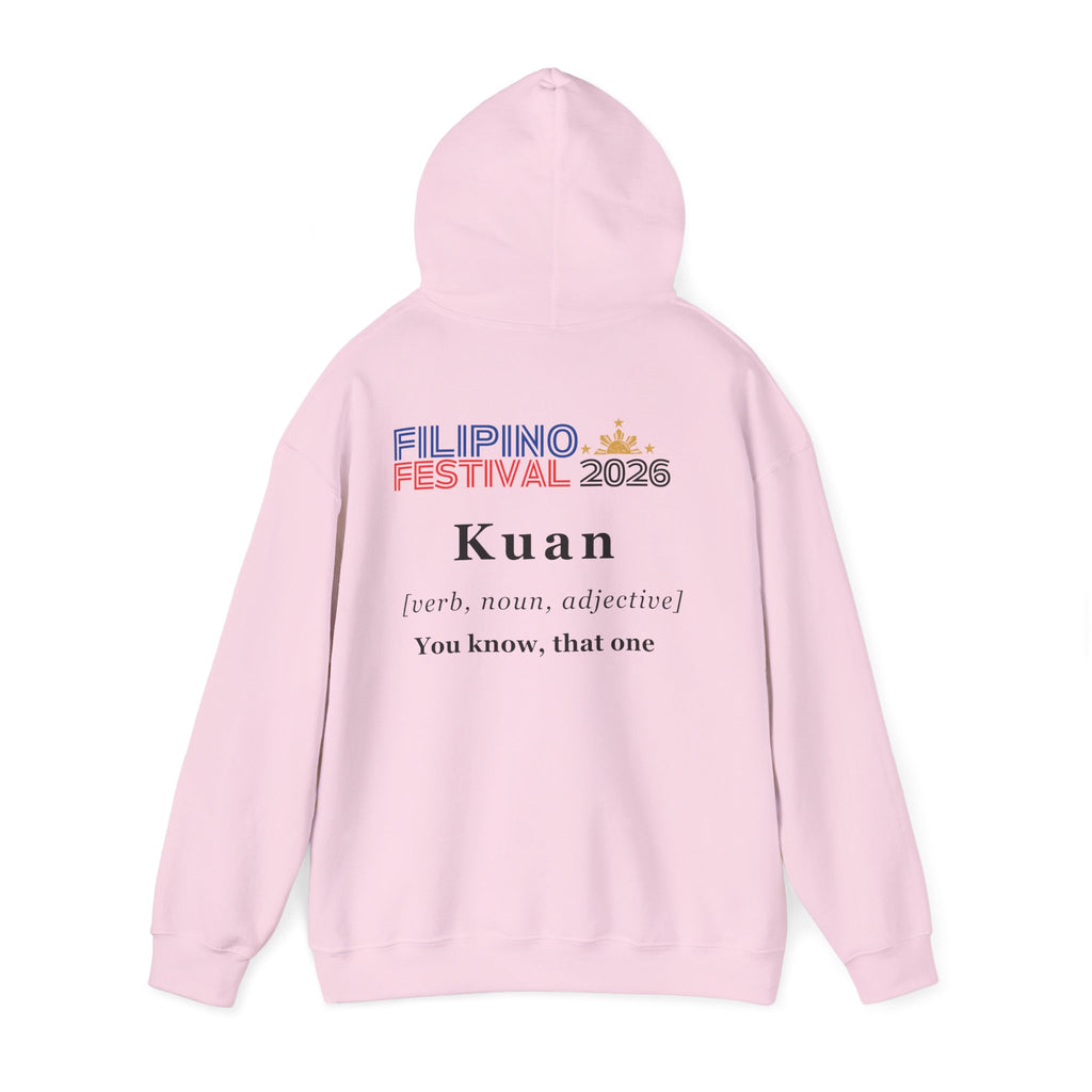 Dublin Filipino Festival Hoodie — "Kuan" Dictionary-Style Back Typography