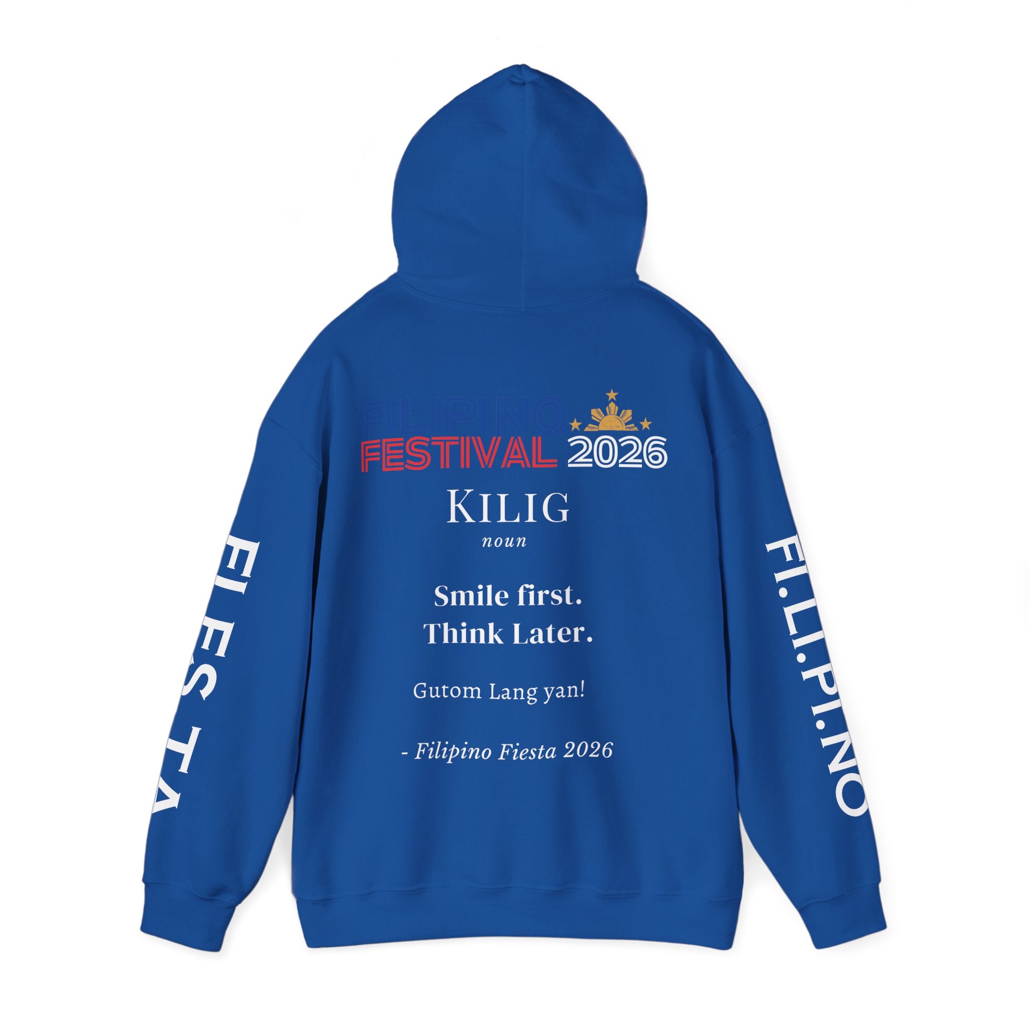 Filipino Festival Hoodie — Minimal Dictionary-Style Design