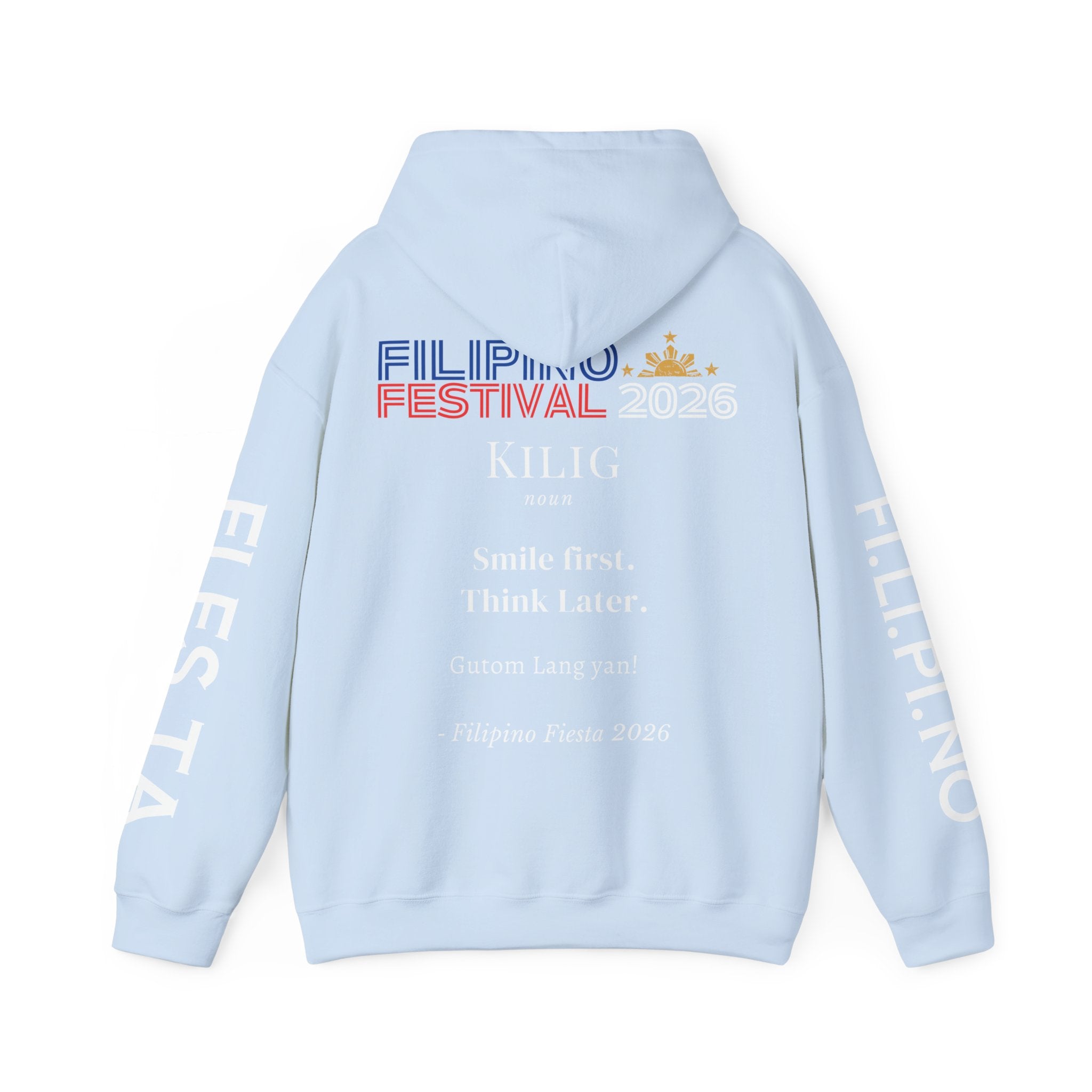 Filipino Festival Hoodie — Minimal Dictionary-Style Design
