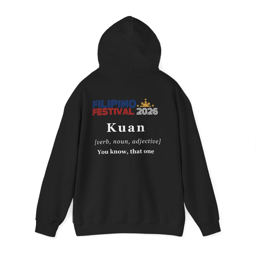 Dublin Filipino Festival Hoodie — "Kuan" Dictionary-Style Back Typography