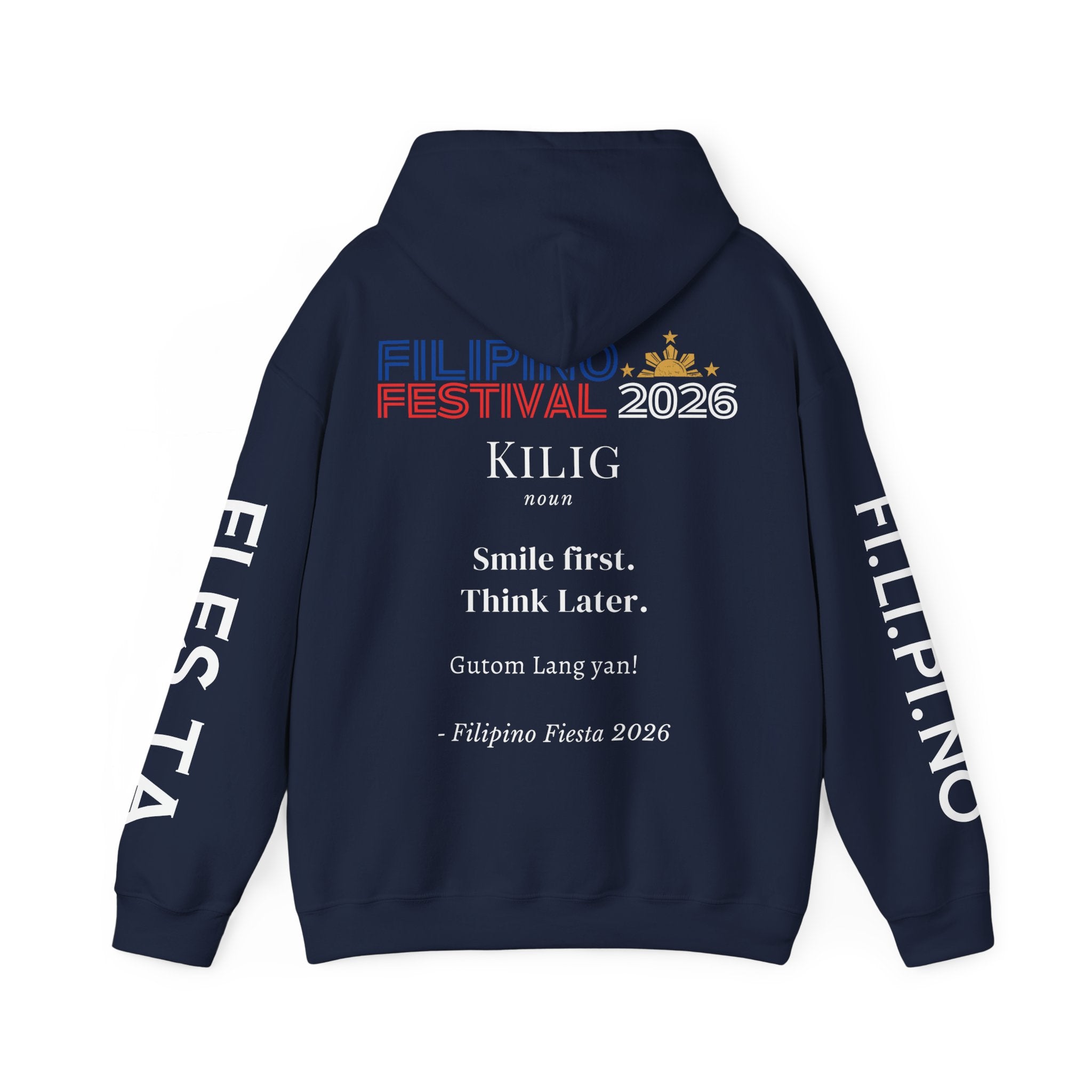 Filipino Festival Hoodie — Minimal Dictionary-Style Design
