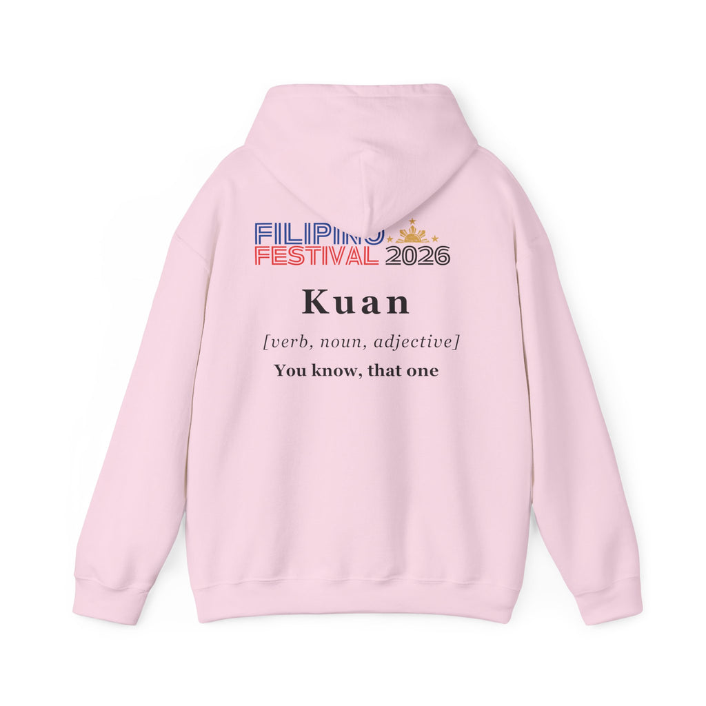 Dublin Filipino Festival Hoodie — "Kuan" Dictionary-Style Back Typography