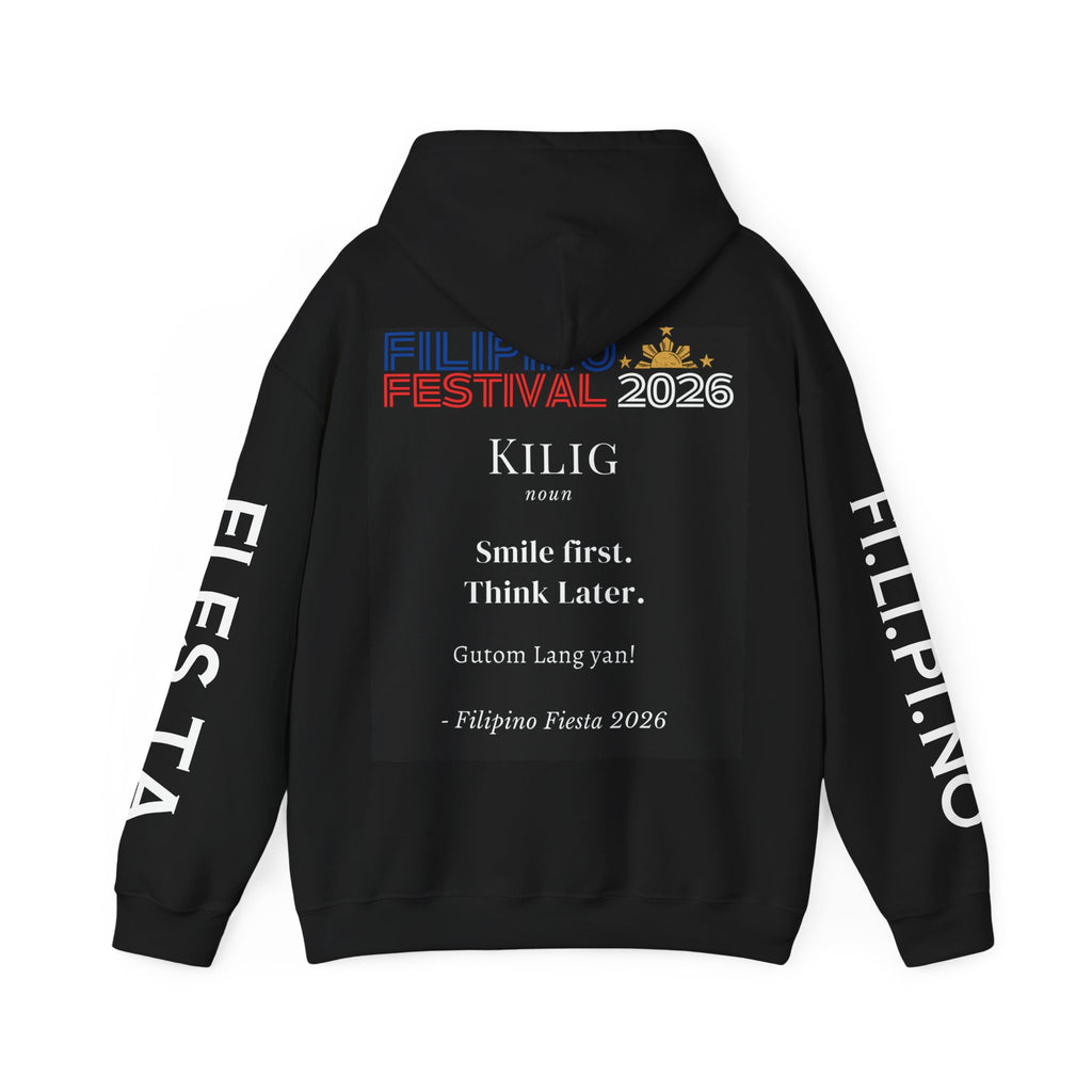 Filipino Festival Hoodie — Minimal Dictionary-Style Design