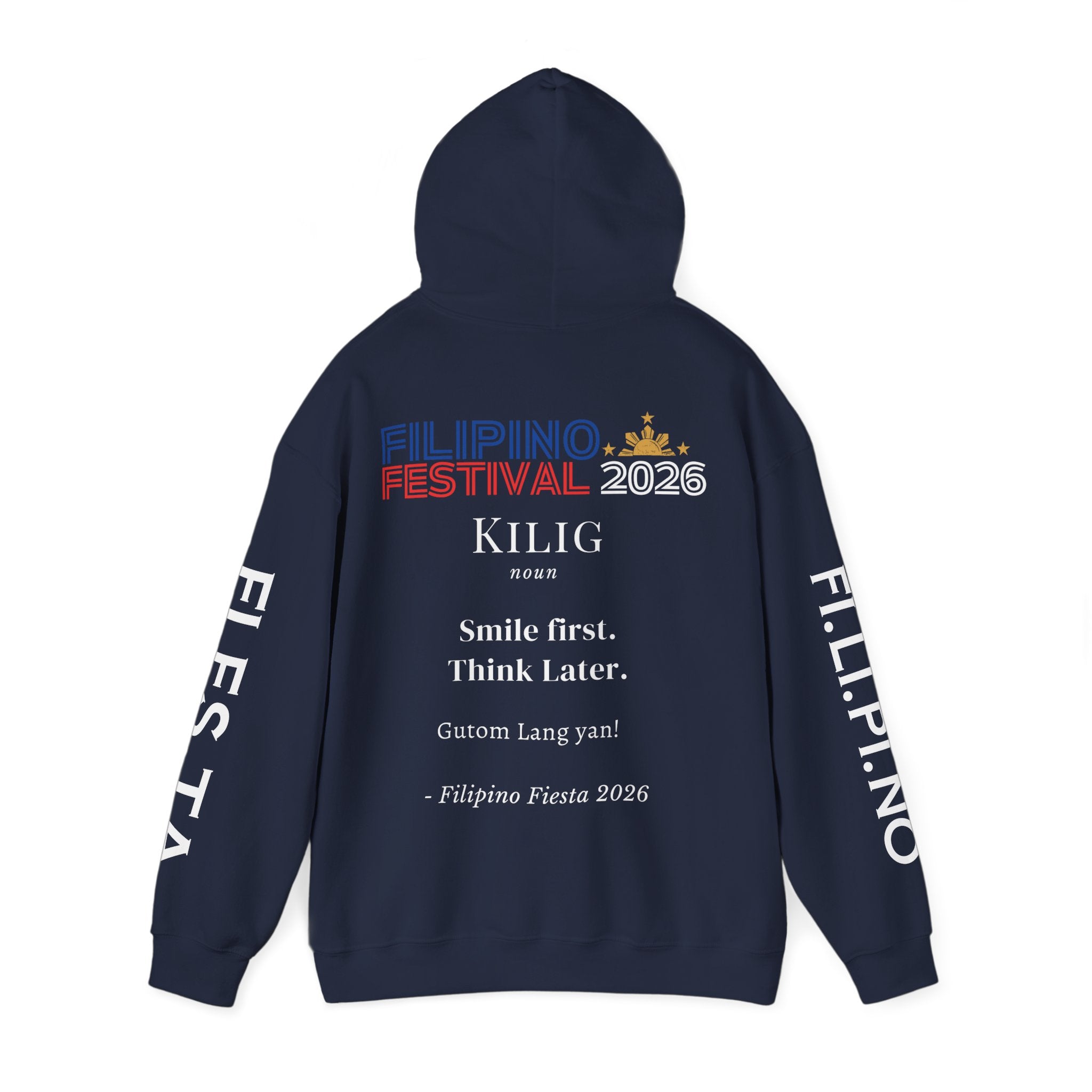 Filipino Festival Hoodie — Minimal Dictionary-Style Design