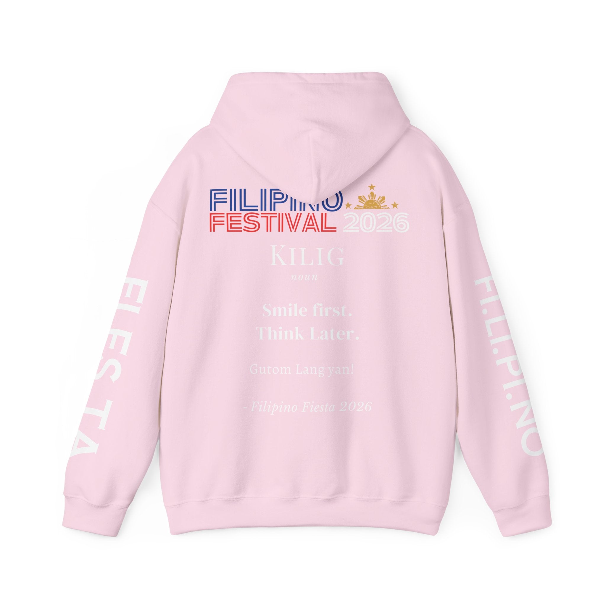 Filipino Festival Hoodie — Minimal Dictionary-Style Design