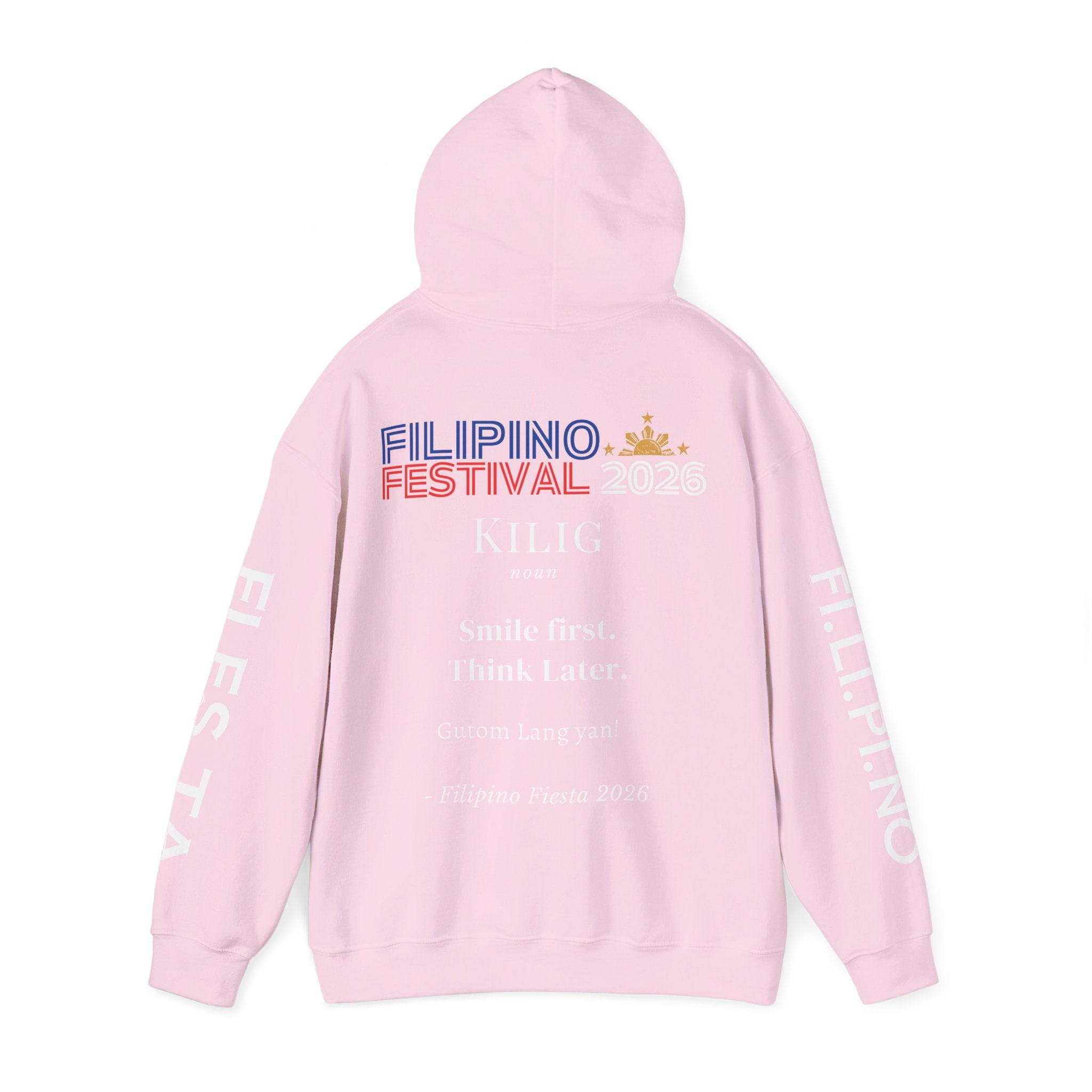 Filipino Festival Hoodie — Minimal Dictionary-Style Design
