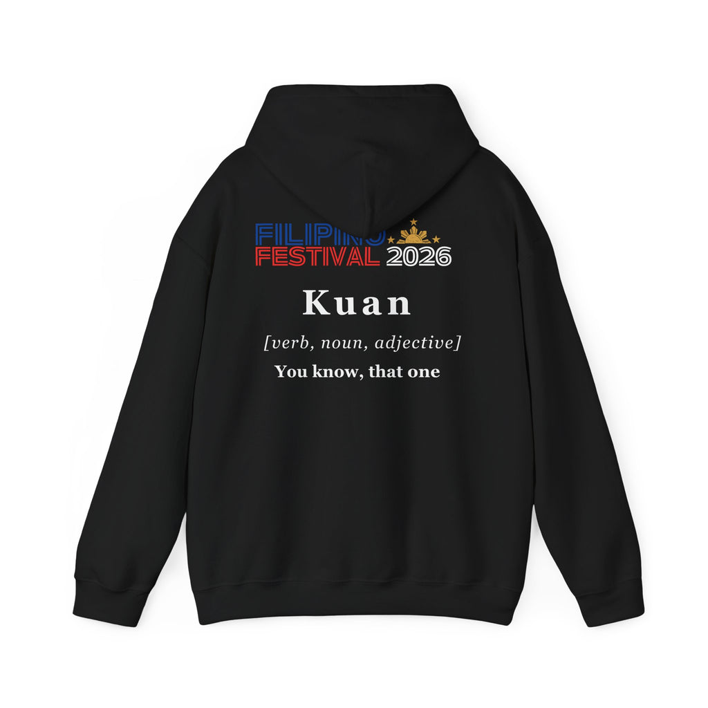 Dublin Filipino Festival Hoodie — "Kuan" Dictionary-Style Back Typography